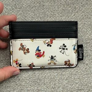 Disney Mickey Mouse Card Holder - Black and Cream